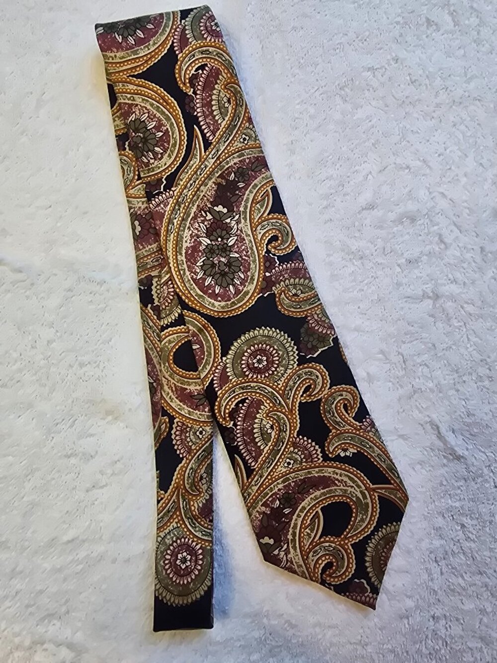 Vintage Christian Dior Monsieur Silk Tie - Floral Multicolor Paisley
